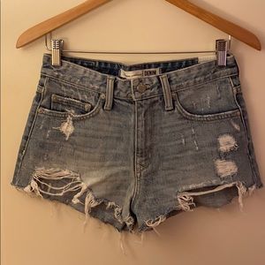 Lovers + Friends Distressed Denim Shorts 27